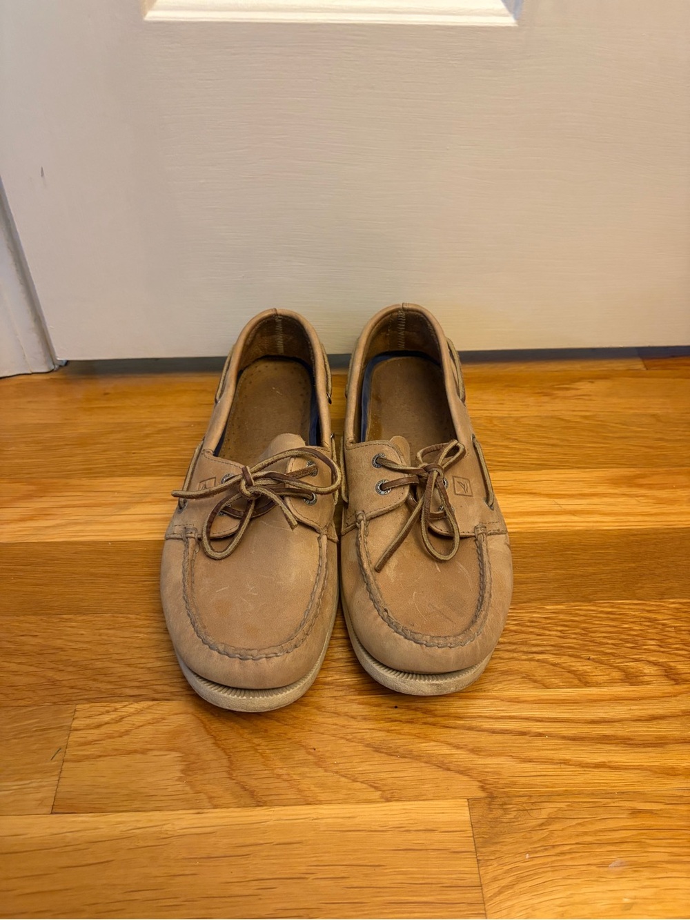 Men's Casual Leather Boat Shoes in Tan